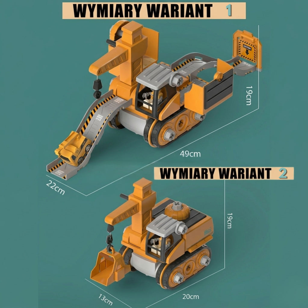 WOOPIE Mega Statybos Aikštelė 5in1 XXL Konstruktorius su Įrankiais