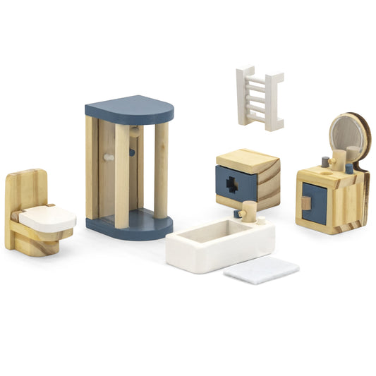 VIGA PolarB lėlių namelio baldų rinkinys – Vonios kambarys – pagrindinis vaizdas