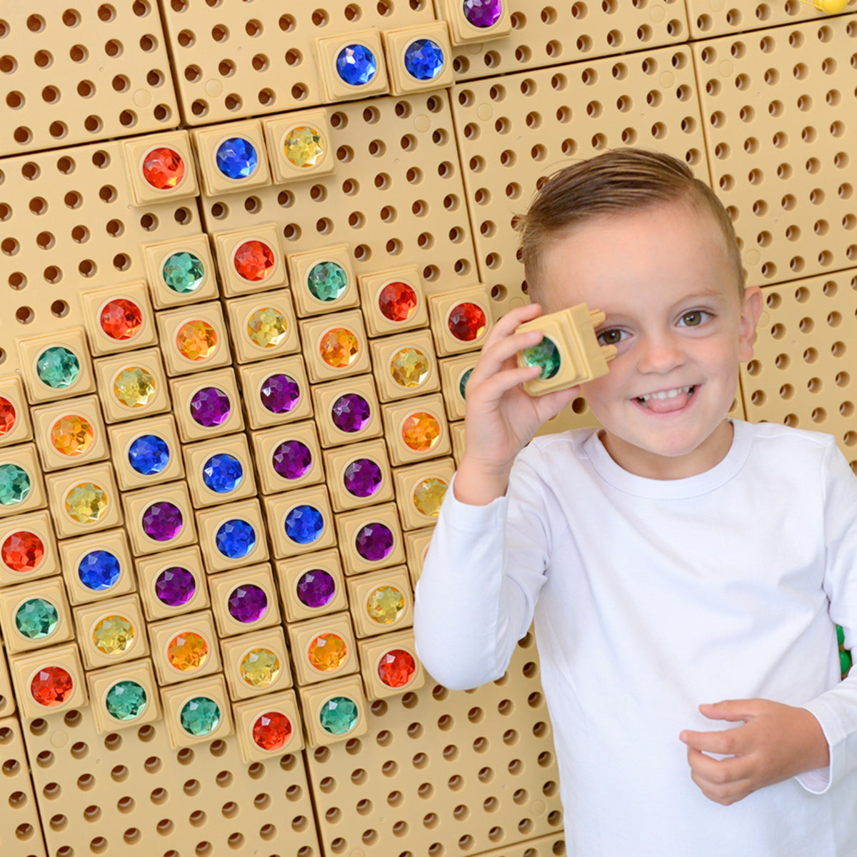 MASTERKIDZ Akriliniai spalvoti deimantukai STEM lentai, 72 vnt.