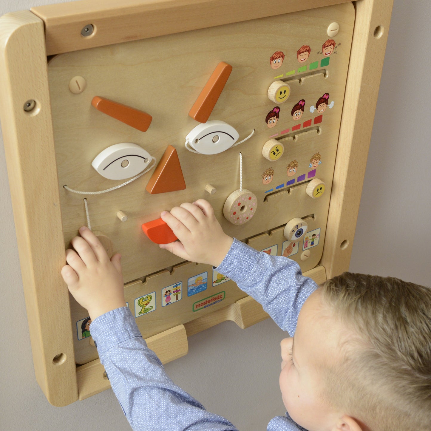 MASTERKIDZ Montessori Emocinė Lavinamoji Lenta Kaip Tu Jautiesi