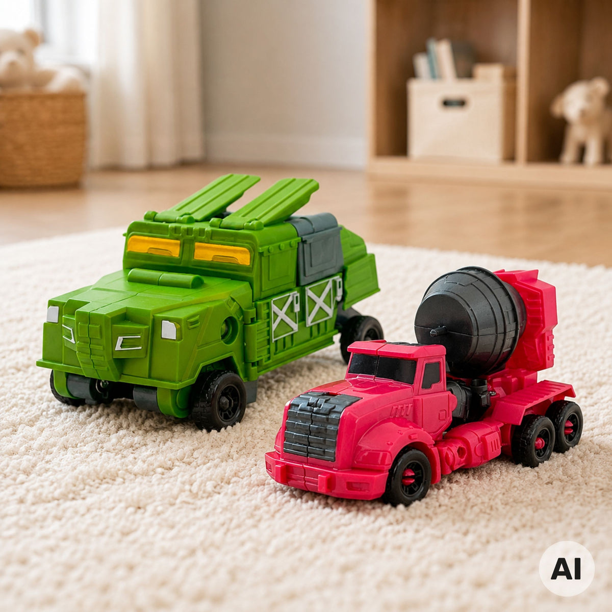 WOOPIE Transformuojantys Robotai 4-in-1 Kovos Automobiliai