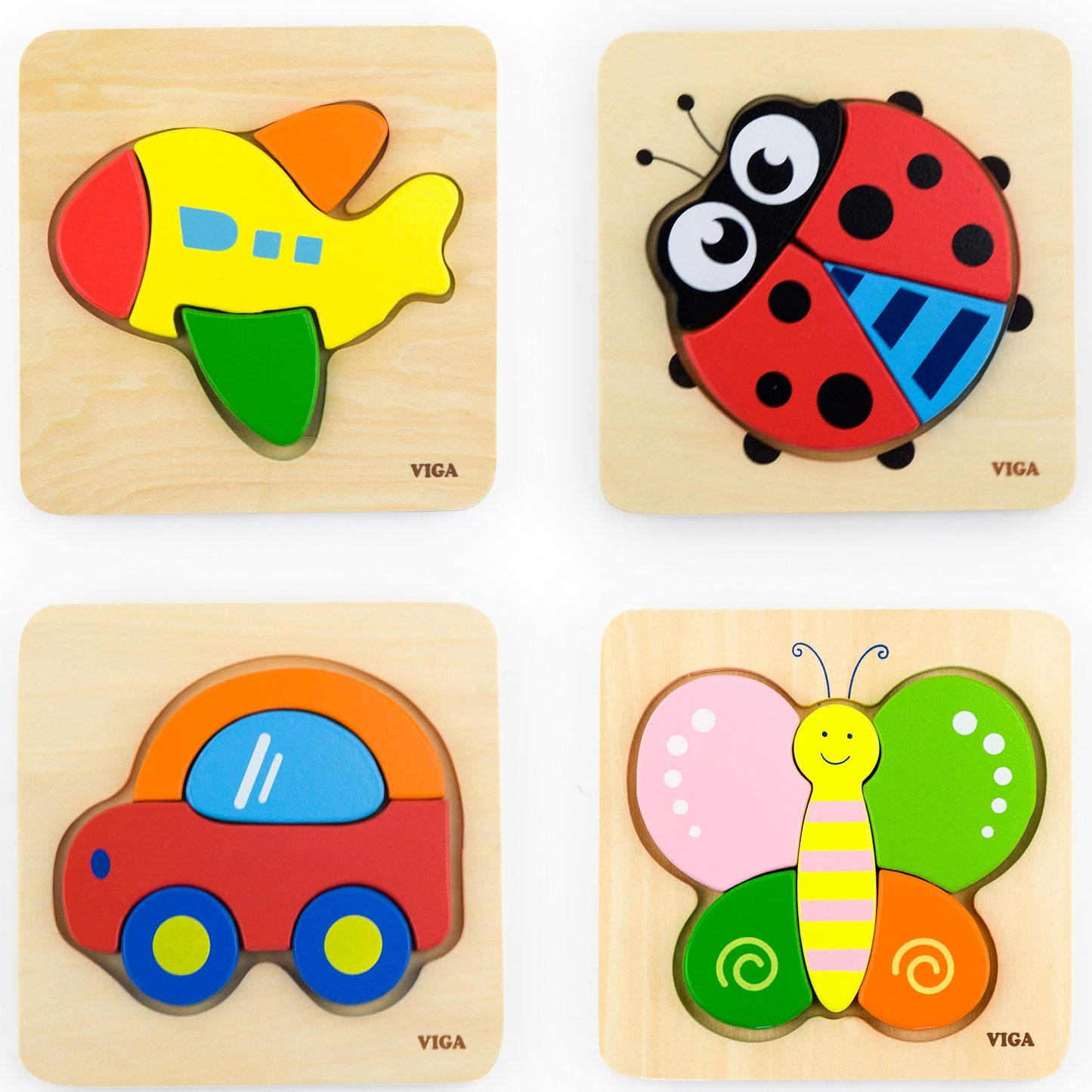 VIGA pirmoji medinė dėlionė mažyliui „Meškiukas“ – vaizdas 3