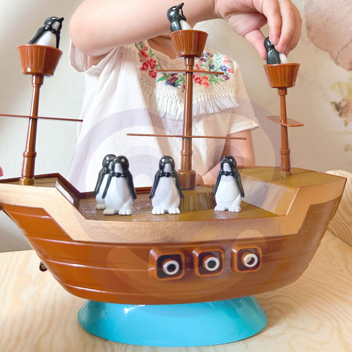 WOOPIE Piratų Laivas su Pingvinais Arkadinis Balanso Žaidimas