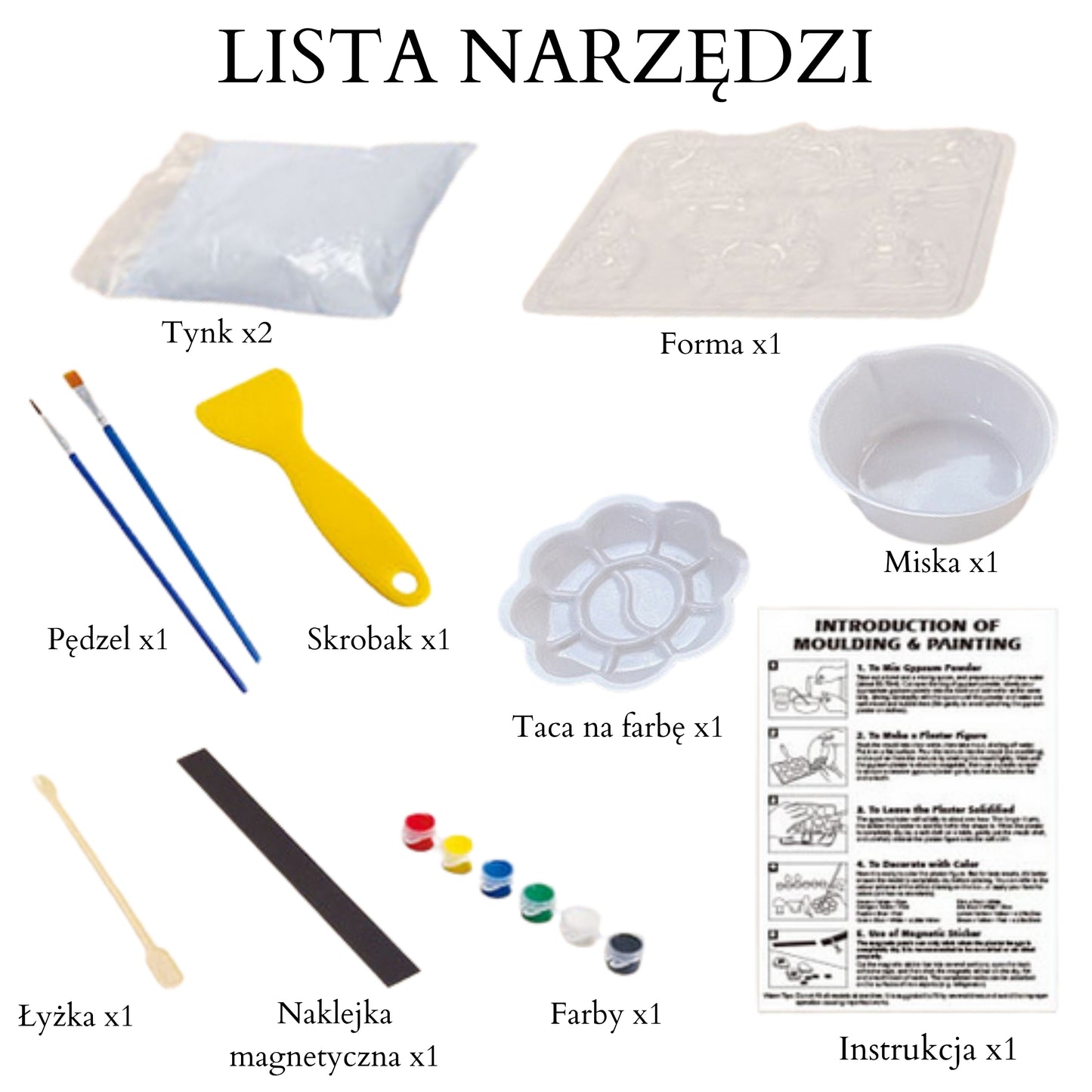 WOOPIE Kūrybinis rinkinys Gipsinėms Kosmoso Figūrėlėms lieti ir dažyti (DIY) – vaizdas 4