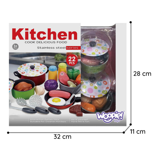 WOOPIE XXL Virėjo rinkinys: virtuvės priedai ir reikmenys, 22 elementai – pagrindinis vaizdas
