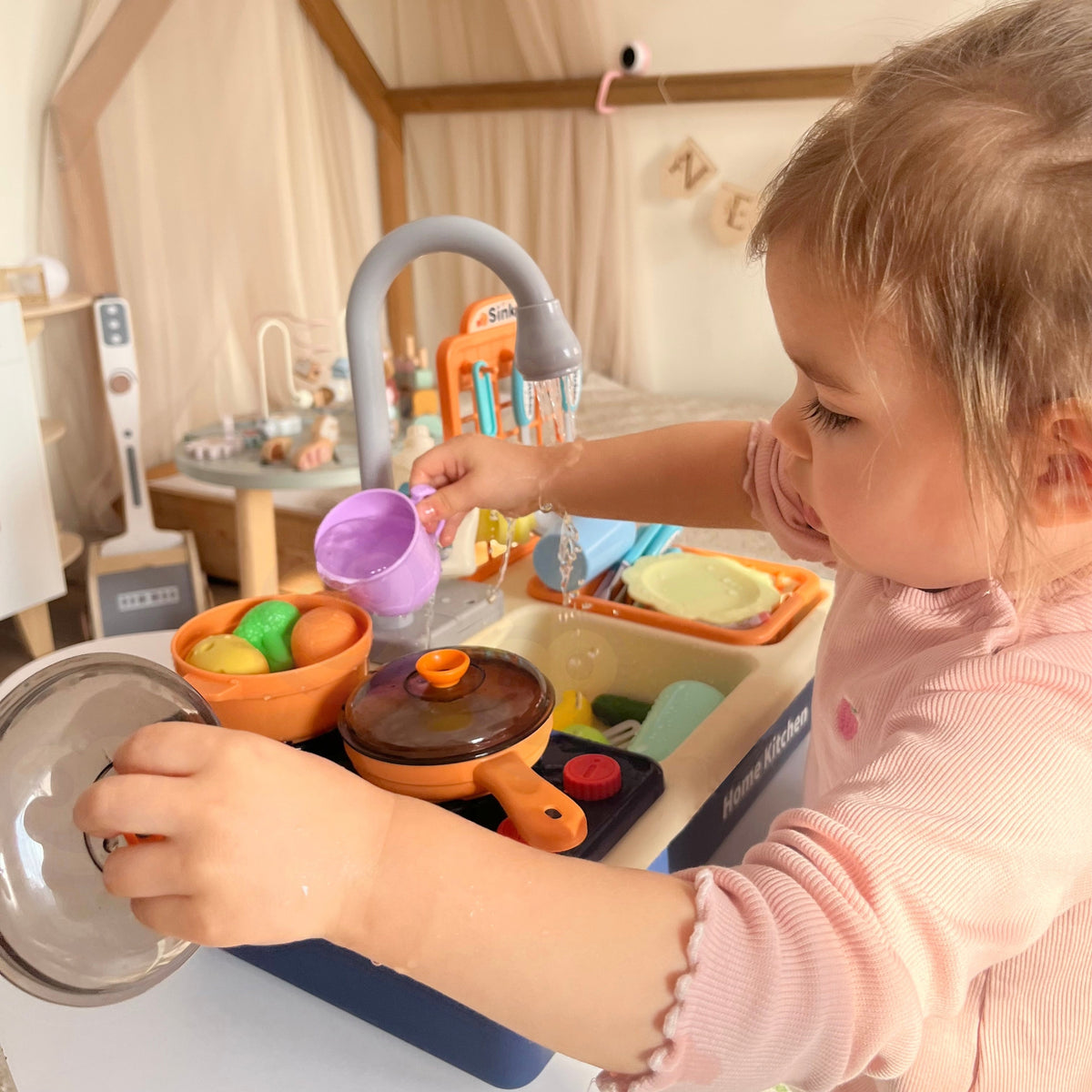 WOOPIE 2-in-1 Žaislinė Kriauklė ir Viryklė Vaikams 3+