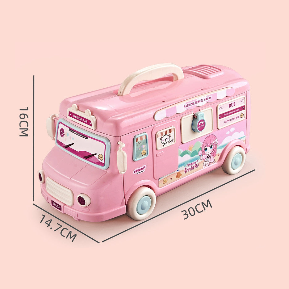 WOOPIE 2 in 1 XXL Kemperis Lėlių Namelis su Priedais