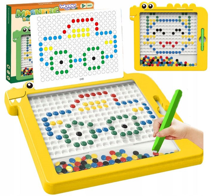 WOOPIE MagPad Magnetinė Lenta Dinozauras Montessori 110 sagutės