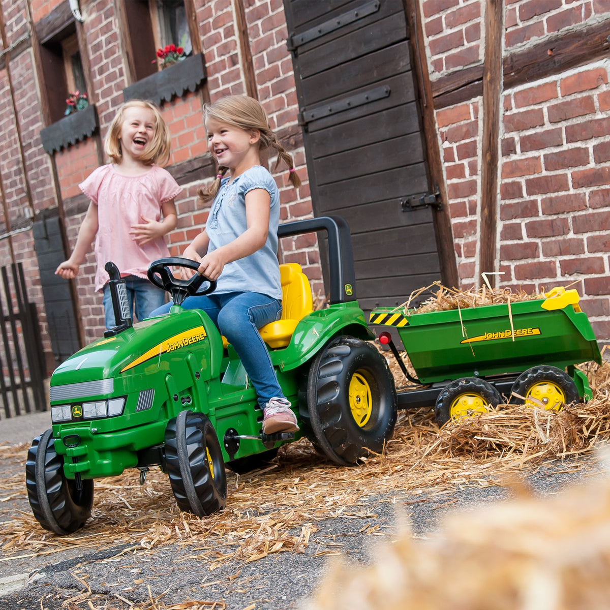 Rolly Toys rollyHalfpipe John Deere Savivartė Priekaba Traktoriams