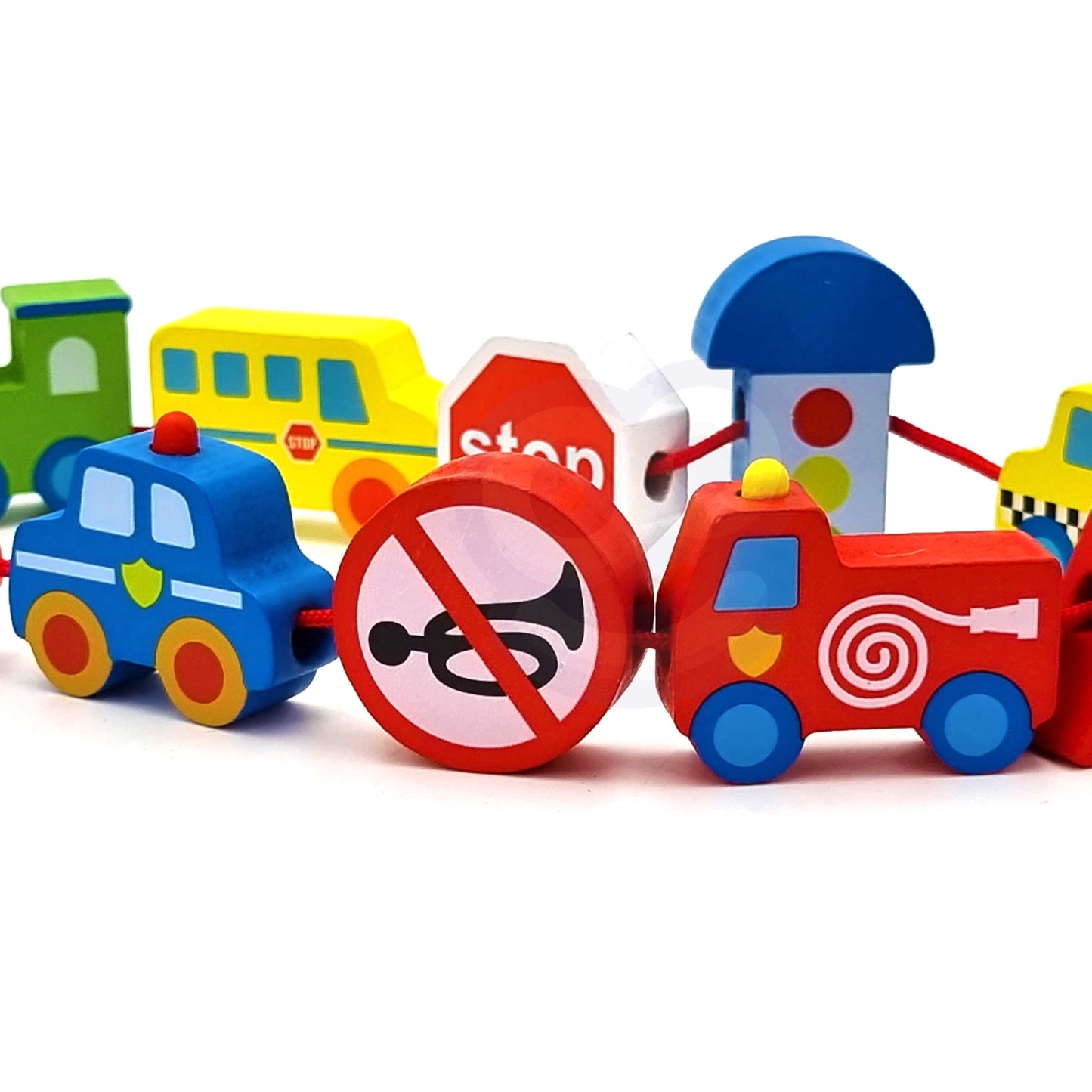 WOOPIE GREEN Mediniai suveriami kaladėliai Transporto priemonės, 13 el - vaizdas 5