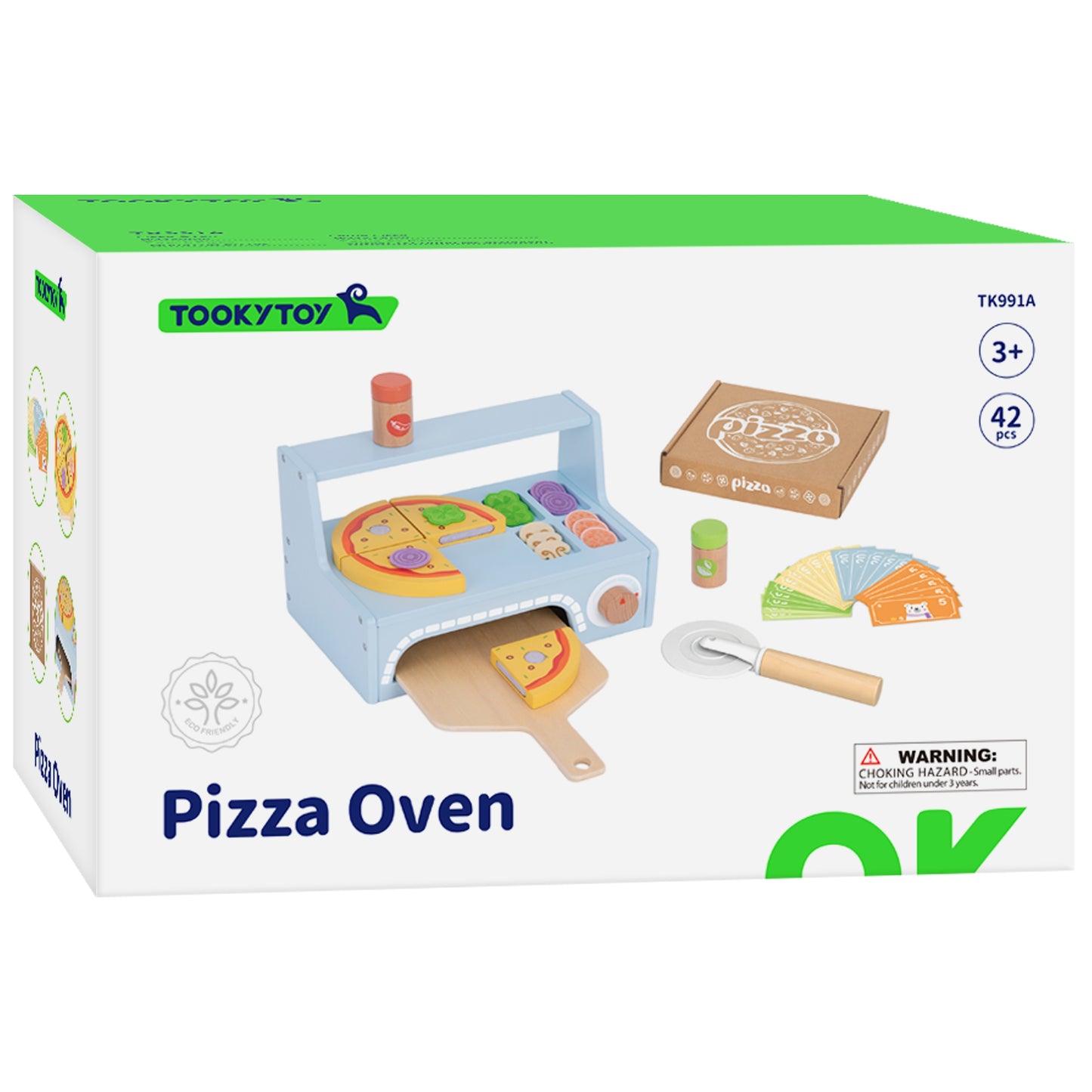 TOOKY TOY Medinis picų rinkinys su krosnele ir priedais – pagrindinis vaizdas