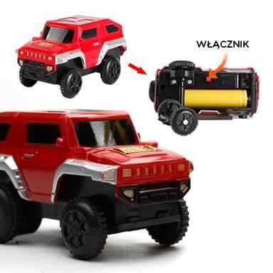 WOOPIE Traukinio ir Lenktynių Trasa 2in1 XXL 192 dalys