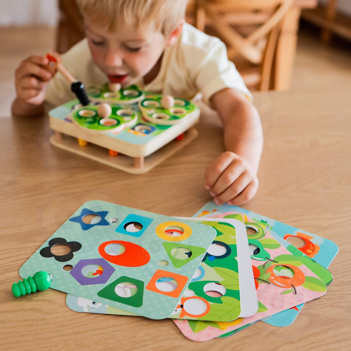 TOOKY TOY Medinis magnetinis žaidimas Paukštis ir vabalai 2in1