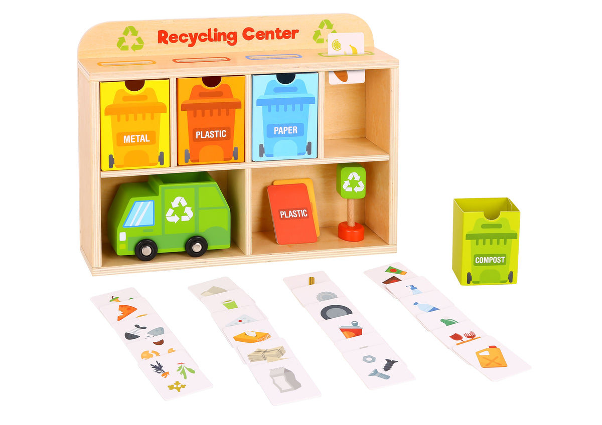TOOKY TOY Medinis Perdirbimo Centras – Montessori Rūšiuoklis