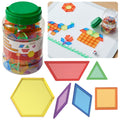 MASTERKIDZ Montessori Tangram Mozaikos Blokeliai 140 vnt.