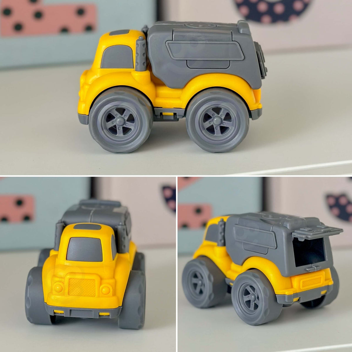 WOOPIE Vilkikas 4in1 su Statybos Technikos Mašinėlėmis