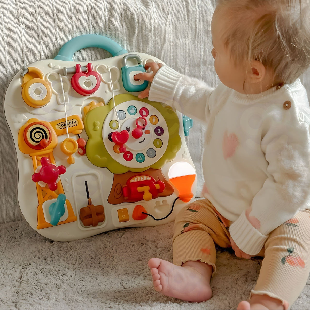 WOOPIE Baby Montessori Lavinamoji Manipuliacinė Lenta Kūdikiams 1+