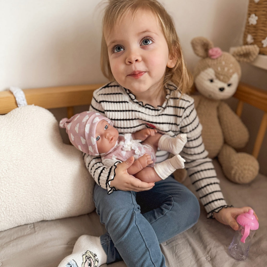 WOOPIE ROYAL Kūdikėlio lėlė 36 cm rožiniame kostiume su priedais