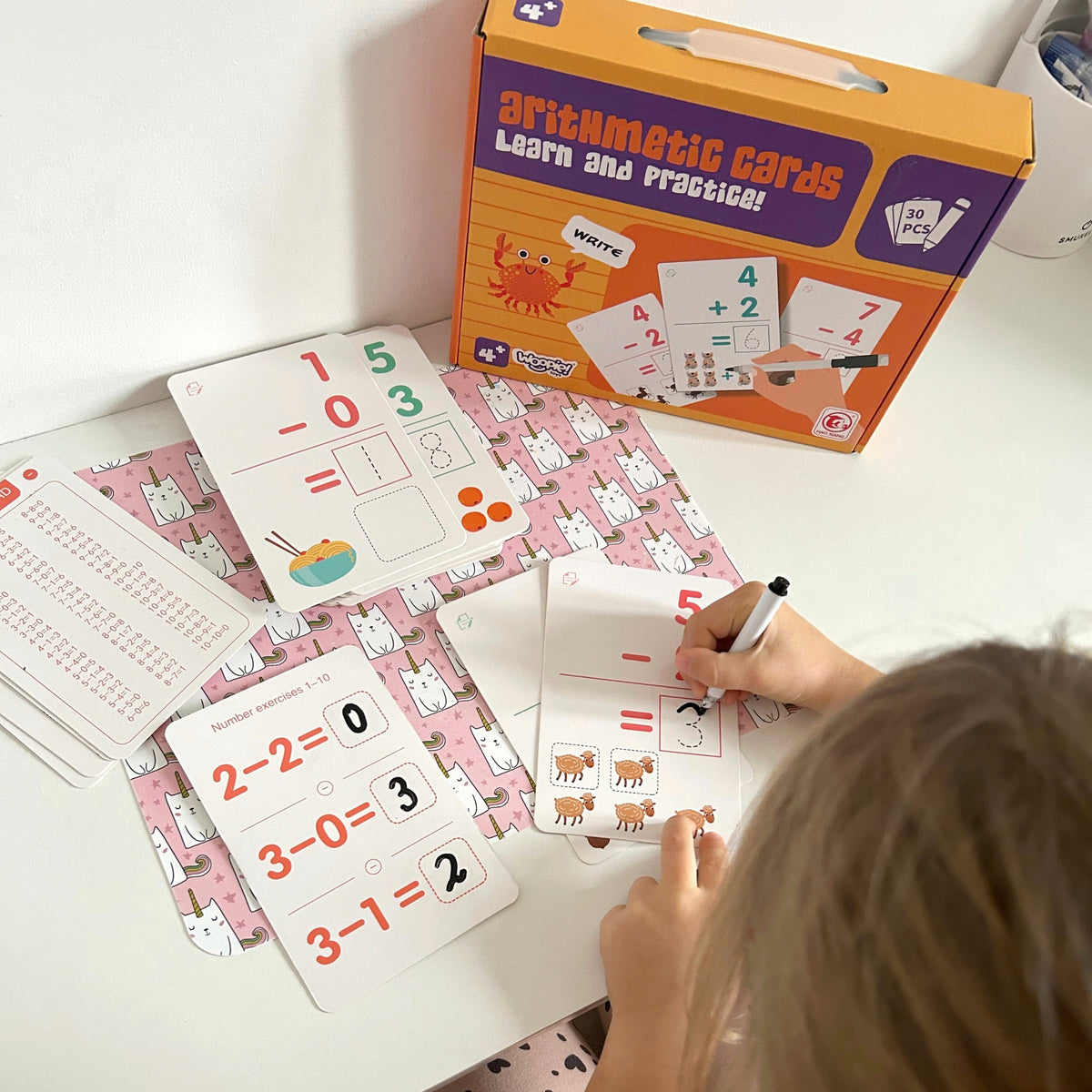 WOOPIE Lavinamosios Matematikos Kortelės Skaičiavimui 30 vnt.