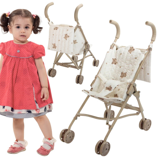 WOOPIE ROYAL Sportinis lėlių vežimėlis Vintage Teddy Bear – pagrindinis vaizdas