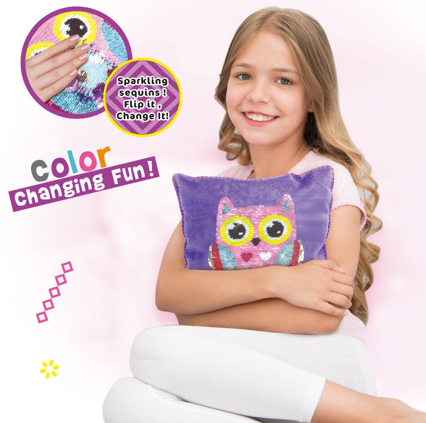 WOOPIE ART&FUN Kūrybinis rinkinys – Pagalvėlė su pelėdute ir žvyneliais