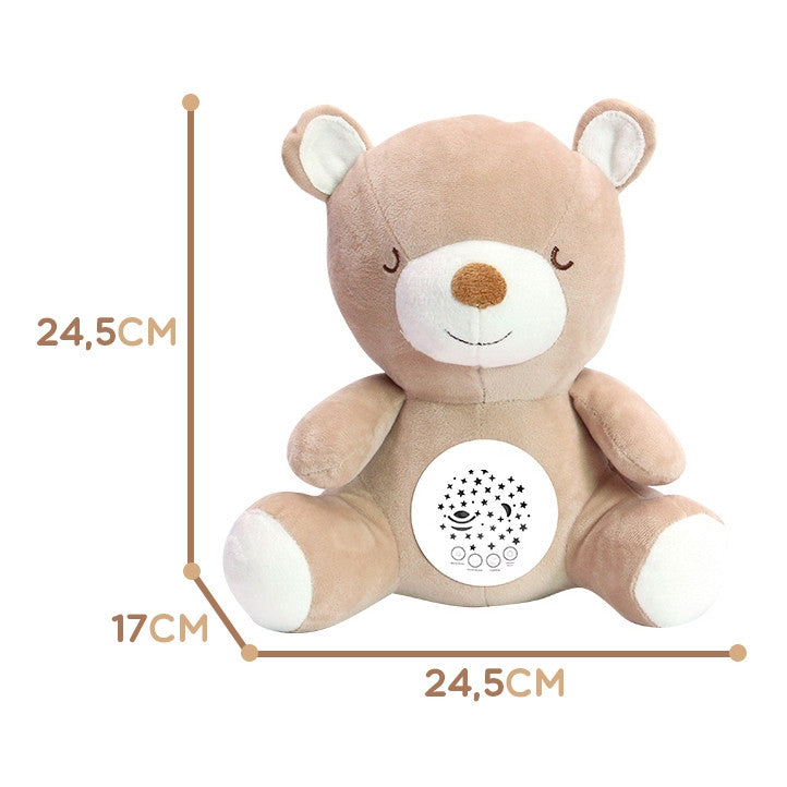 WOOPIE BABY meškiukas 2in1 su žvaigždžių projektoriumi ir lopšinėmis
