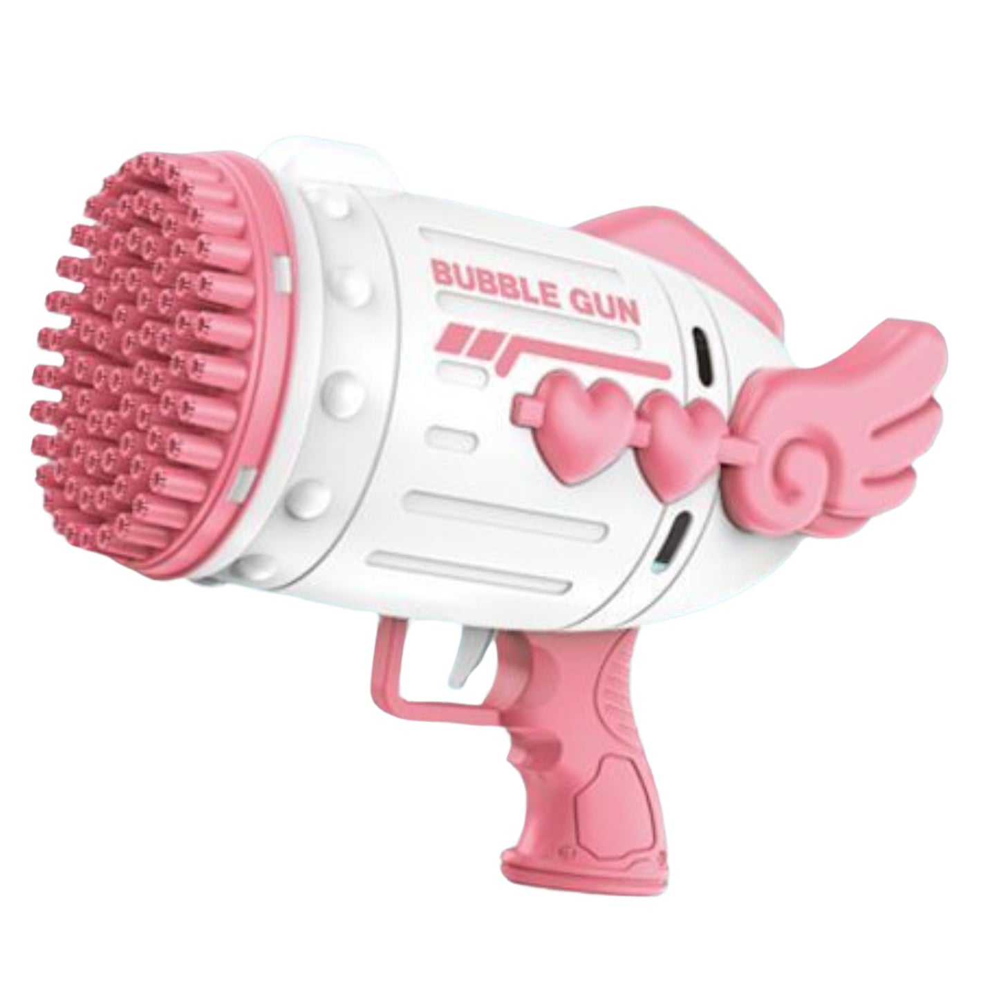 WOOPIE Muilo burbulų pistoletas su 91 anga, rožinis – vaizdas 2
