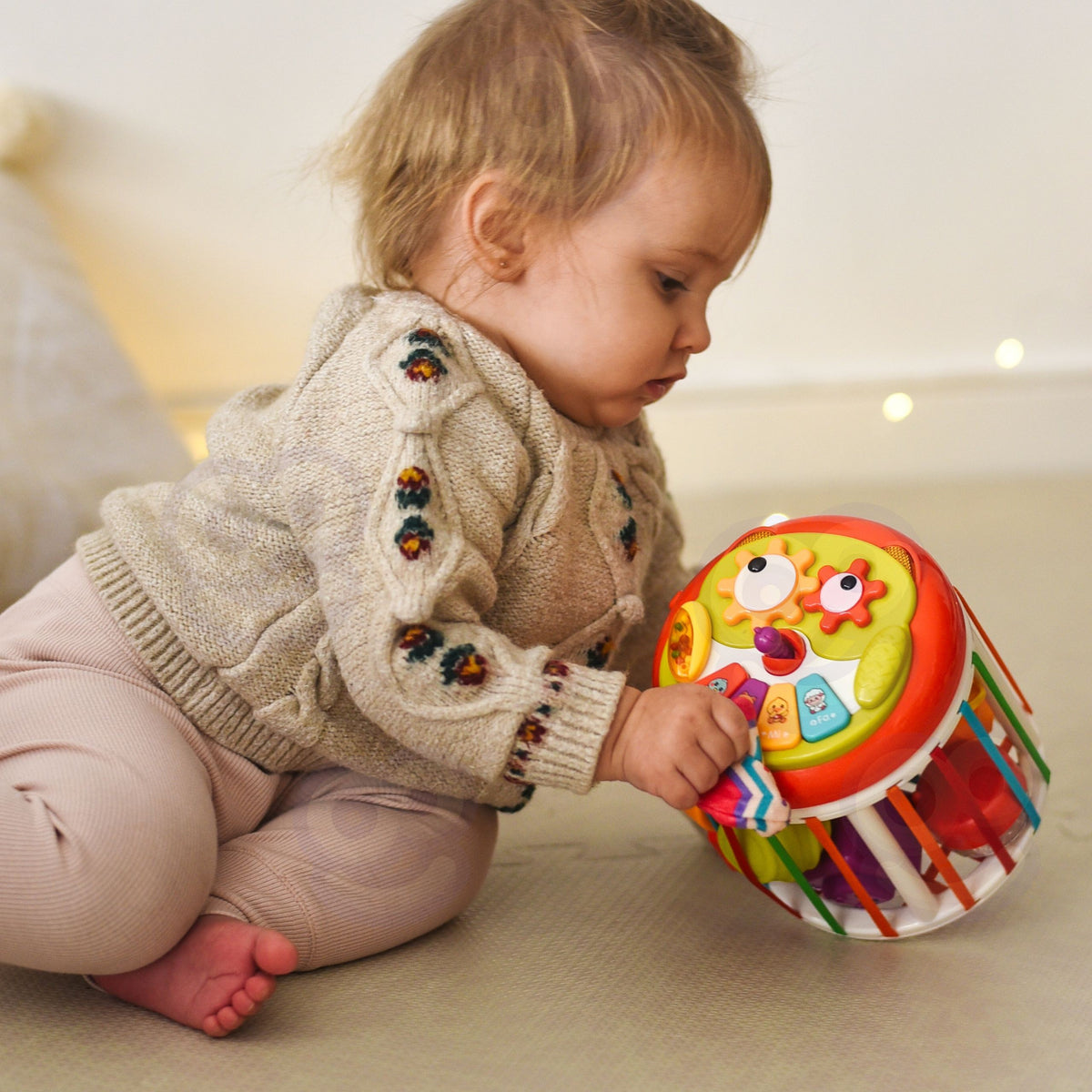 WOOPIE BABY Interaktyvus Sensorinis Kubas su Būgnu