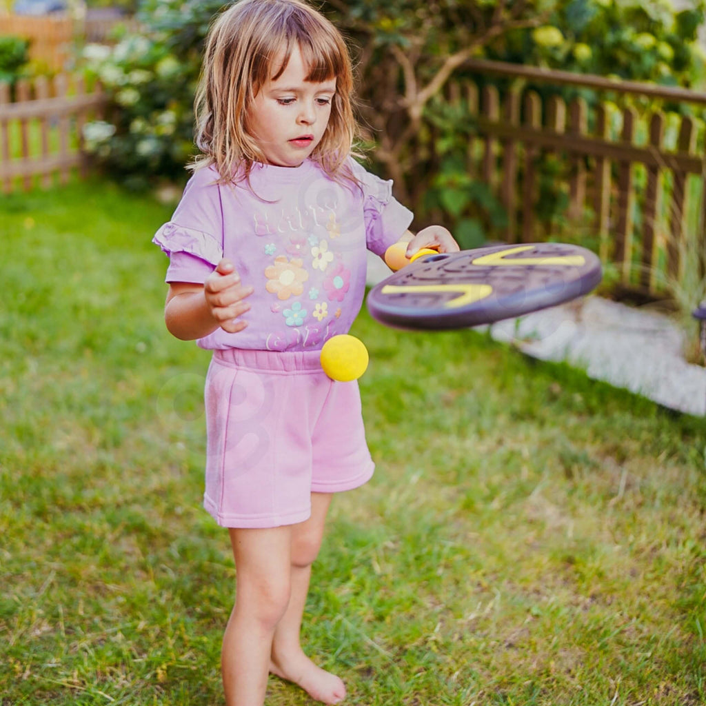 WOOPIE Raketės su kamuoliuku ir badmintono lėkšte, pludmarei