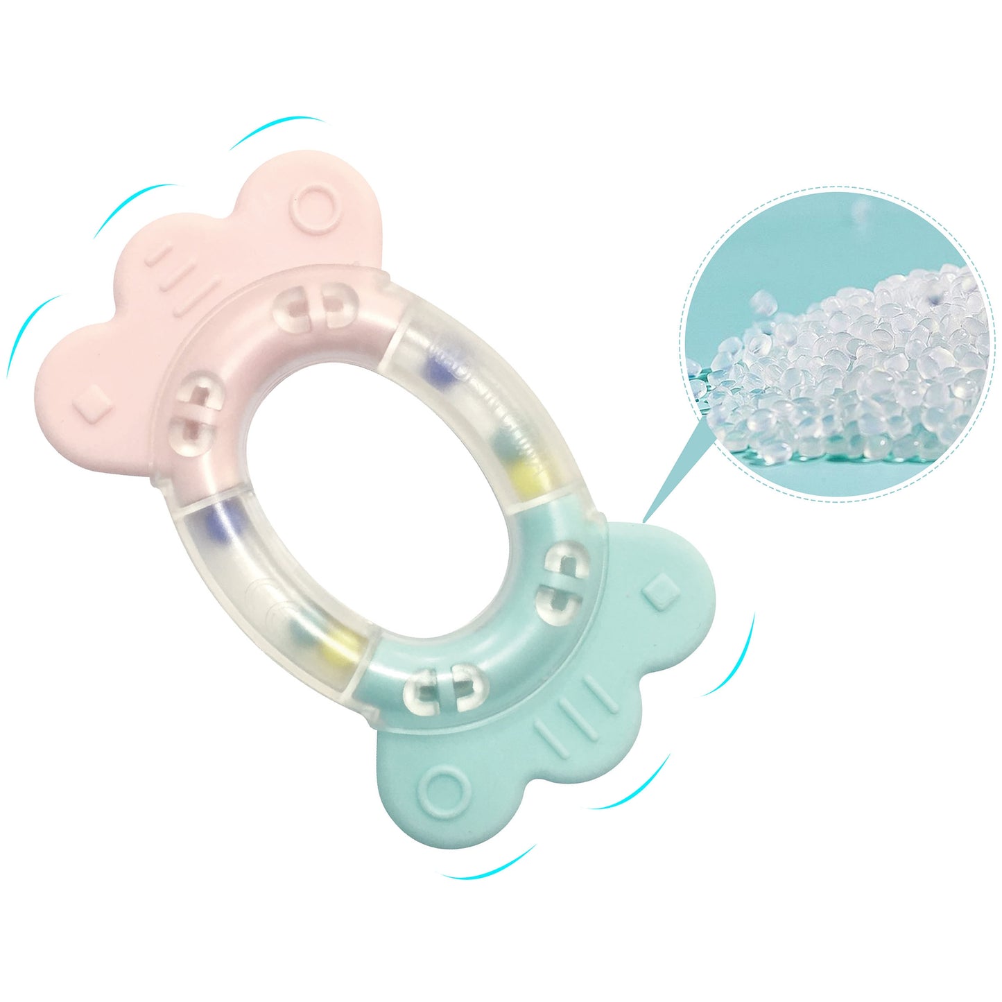 WOOPIE BABY Sensorinių barškučių ir kramtukų rinkinys – vaizdas 4