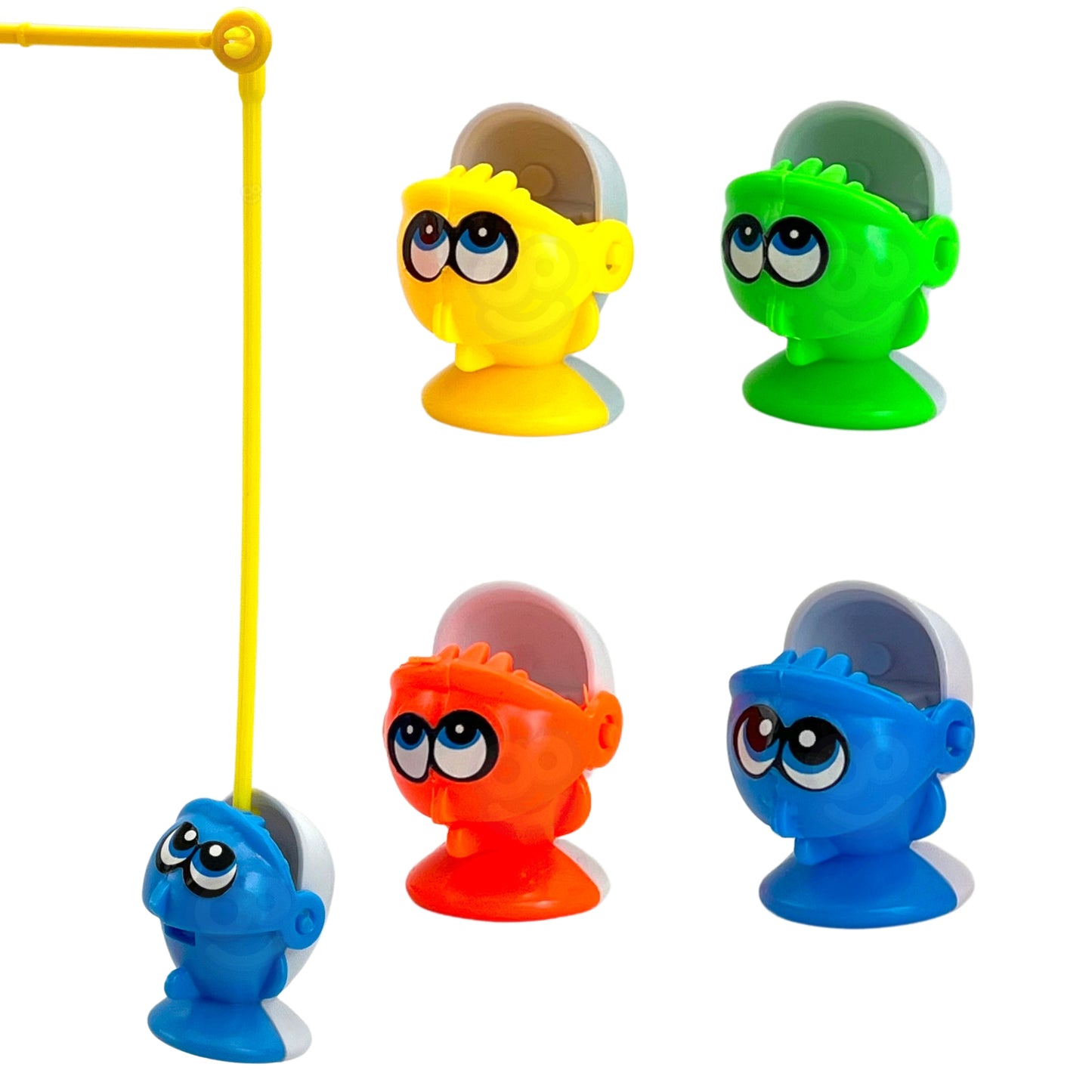 Rinkinys su magnetine meškere ir spalvingais mediniais jūros gyvūnais, vaizdas 2