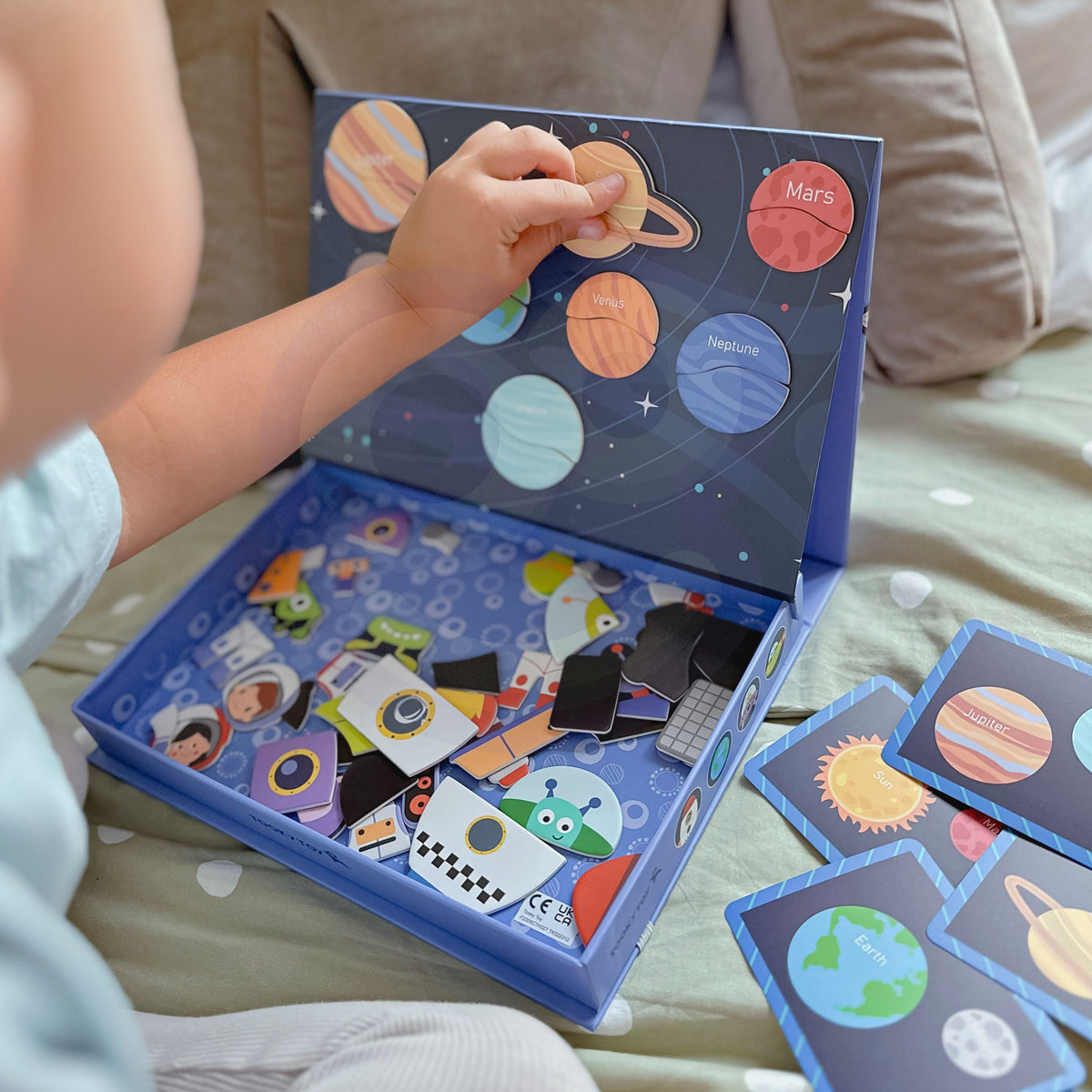 TOOKY TOY Magnetinė dėlionė Kosmosas, 72 detalės