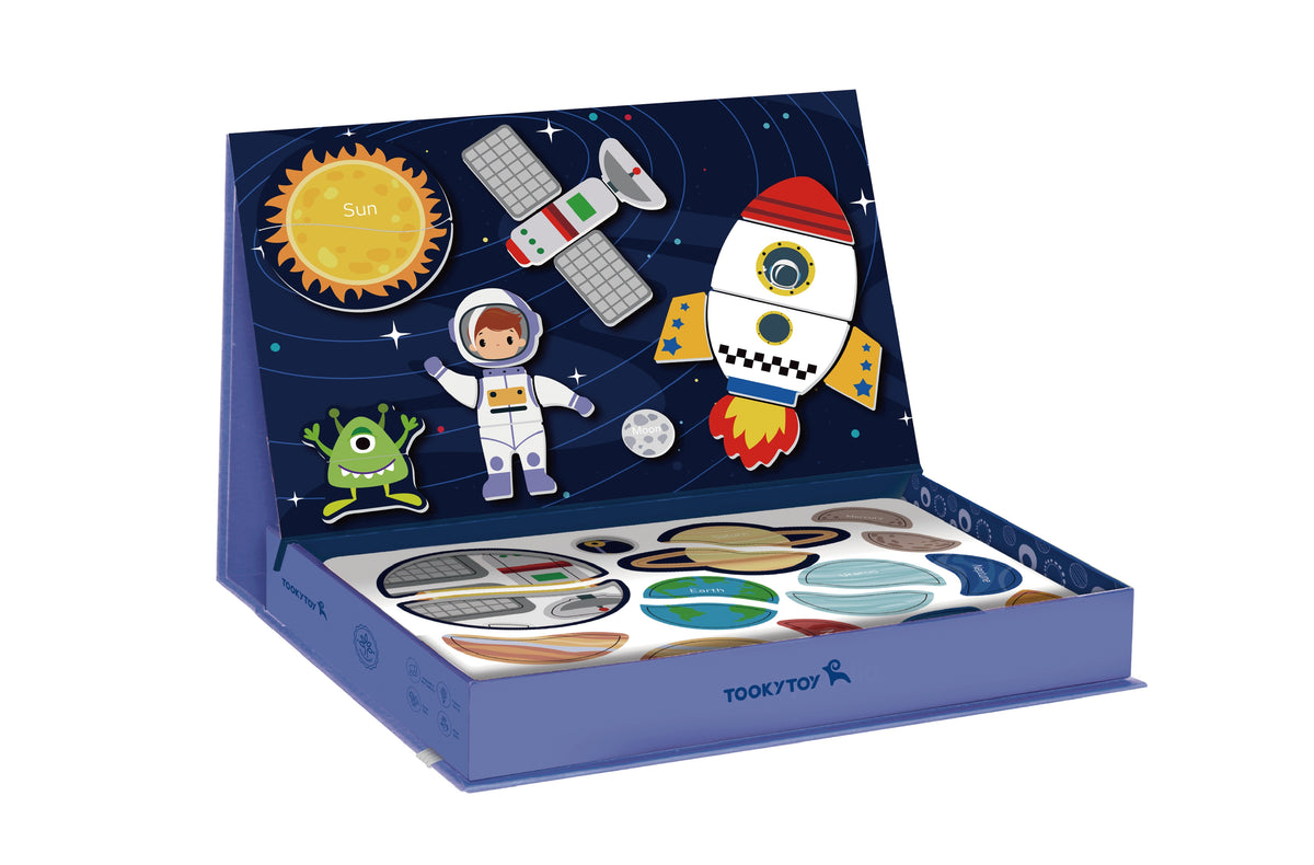 TOOKY TOY Magnetinė dėlionė Kosmosas, 72 detalės