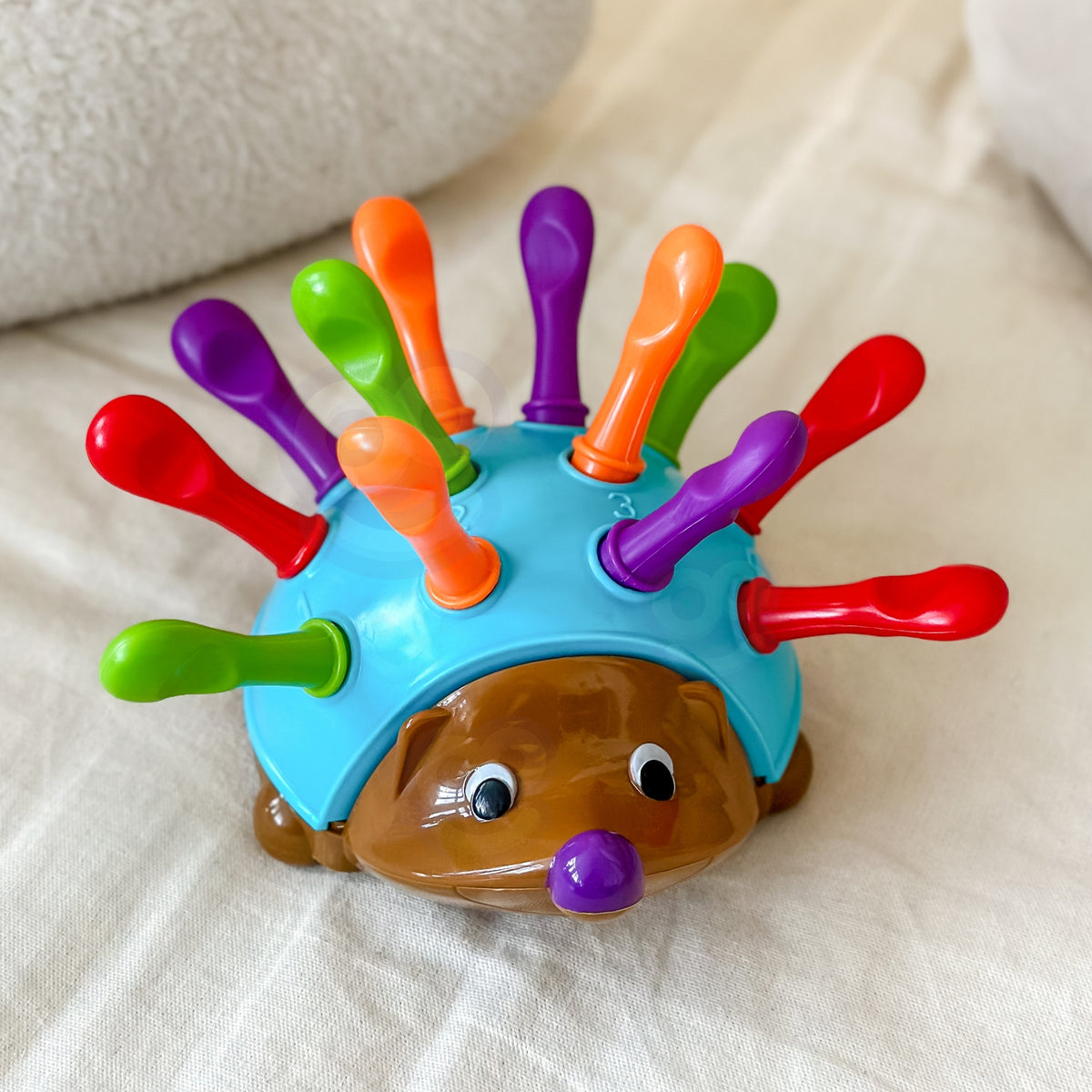 WOOPIE Ežiukas Rūšiuoklis Montessori 4in1 – Skaičiai ir Spalvos