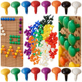 MASTERKIDZ Spalvoti Jumbo Kaištukiai STEM Lentai 128 vnt. 8 spalvos