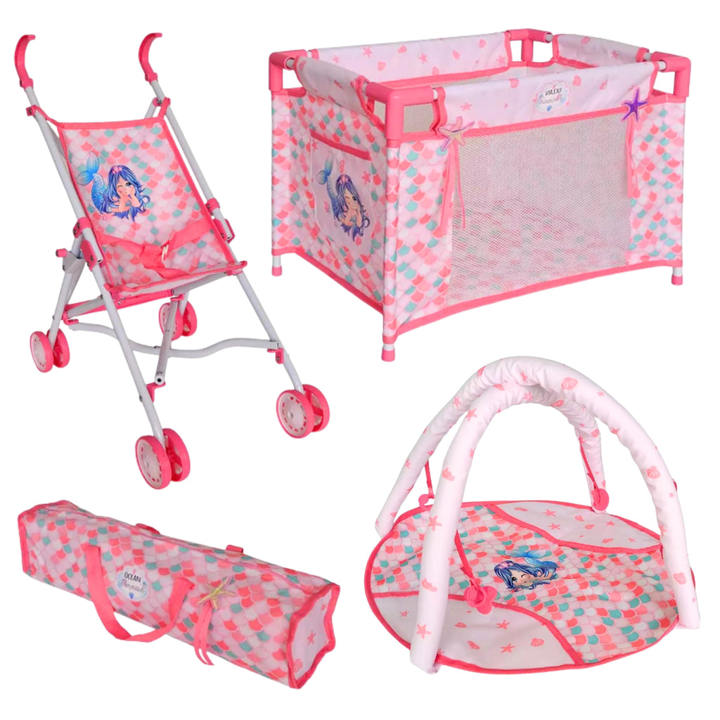 WOOPIE ROYAL Interaktyvi Undinėlės Lėlė 36 cm – Rinkinys 18 in 1 XXL