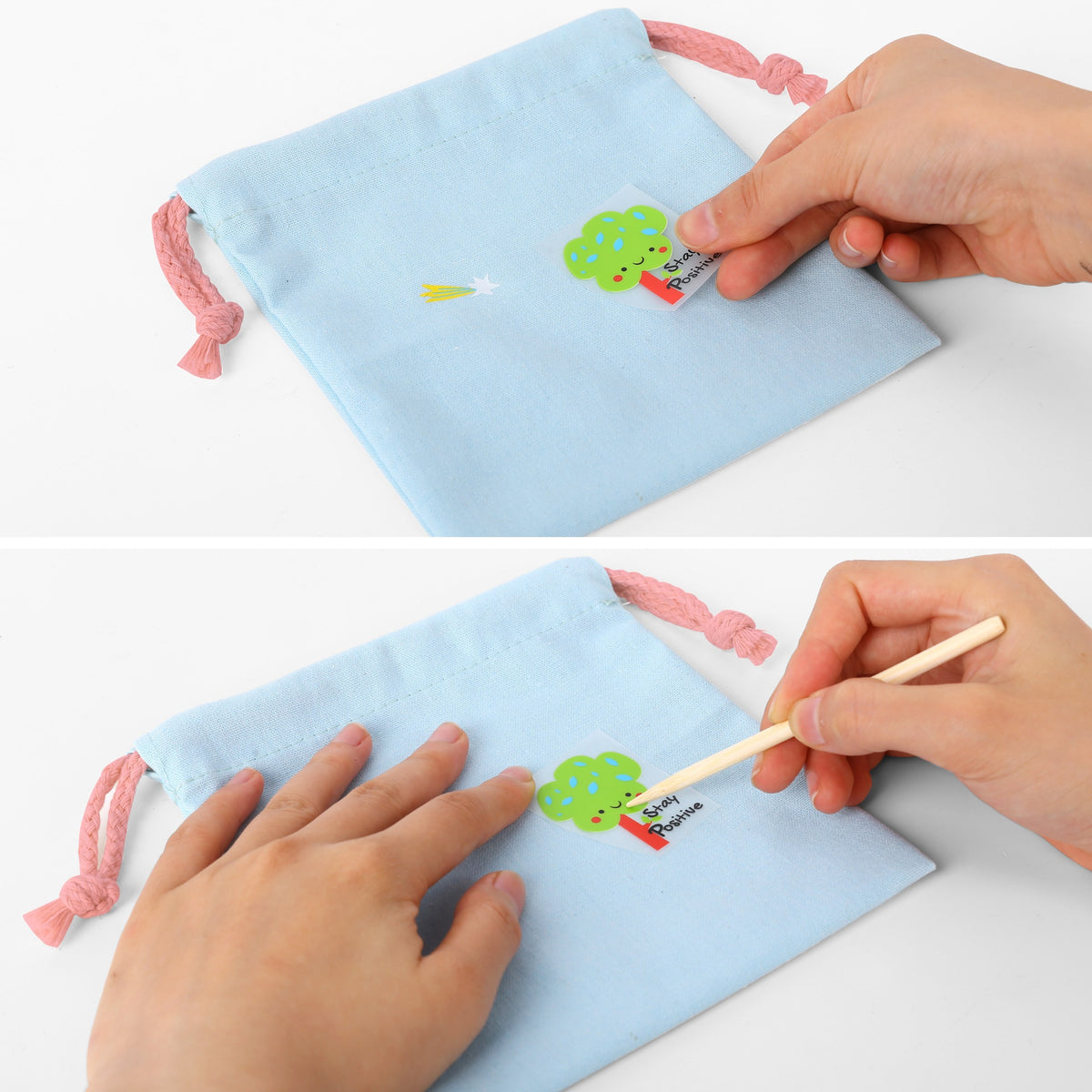 WOOPIE ART&FUN Kūrybinis Rinkinys – Rankinės Dekoravimas Lipdukais