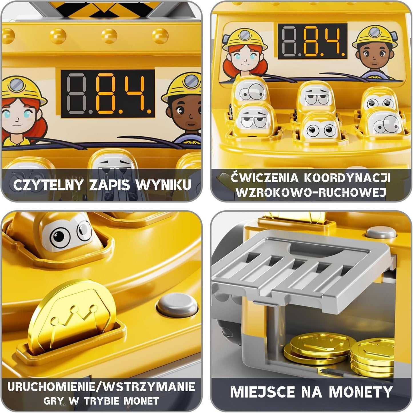 WOOPIE 2-in-1 Statybų Sunkvežimis Kūjuko Žaidimas su Priedais