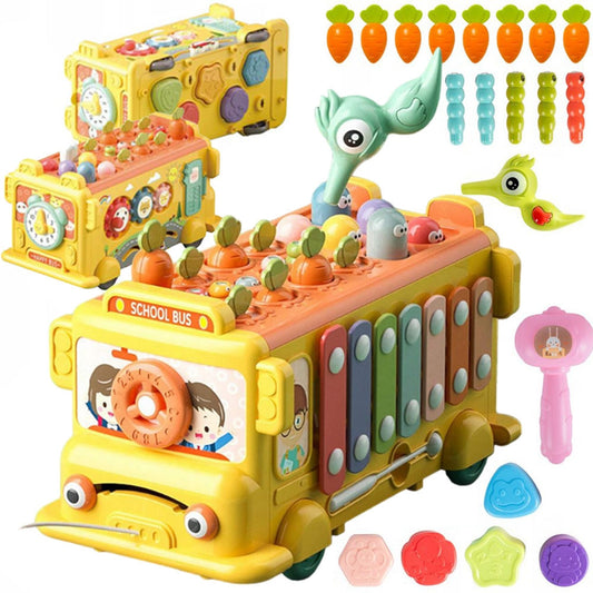 WOOPIE BABY Interaktyvus Montessori autobusiukas 6 in 1