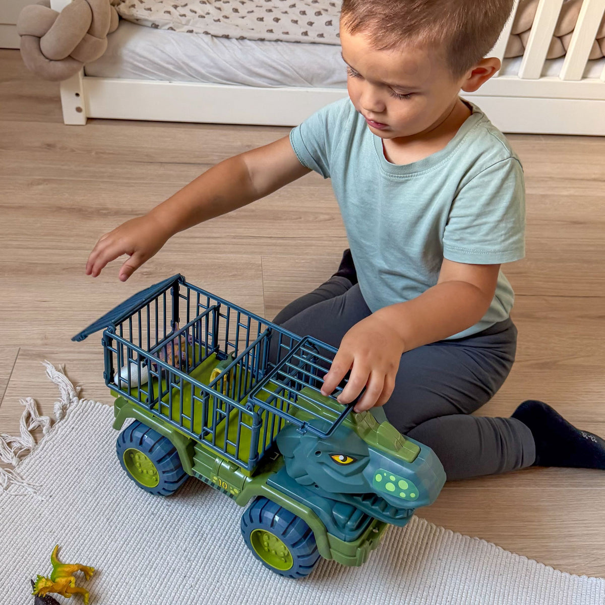 WOOPIE Dinozauro transporteris su figūrėlėmis