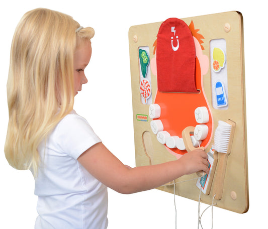 MASTERKIDZ Burnos higienos Montessori sieninė lenta