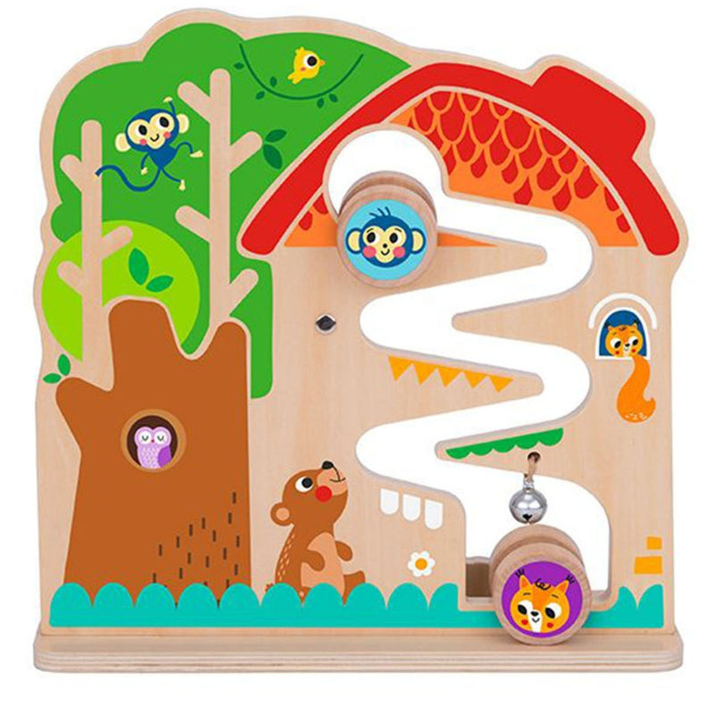 TOOKY TOY Medinė Montessori labirinto manipuliavimo lenta
