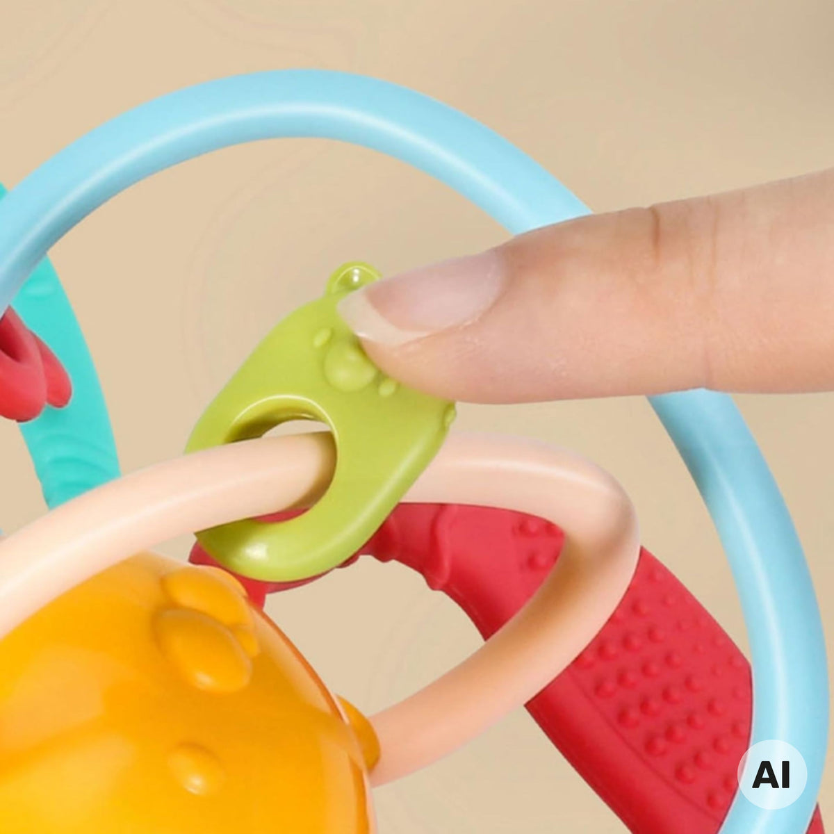 WOOPIE BABY Sensorinis Kamuoliukas Kramtukas Kūdikiams
