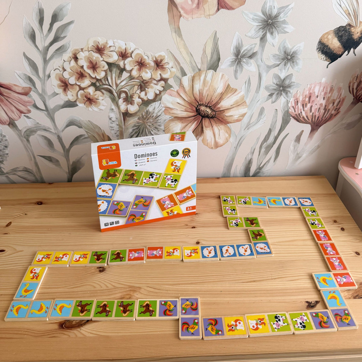 VIGA Medinis Domino Ferma 28 Detalės Montessori