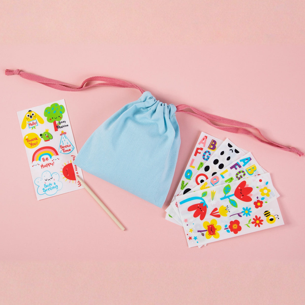 WOOPIE ART&FUN Kūrybinis Rinkinys – Rankinės Dekoravimas Lipdukais