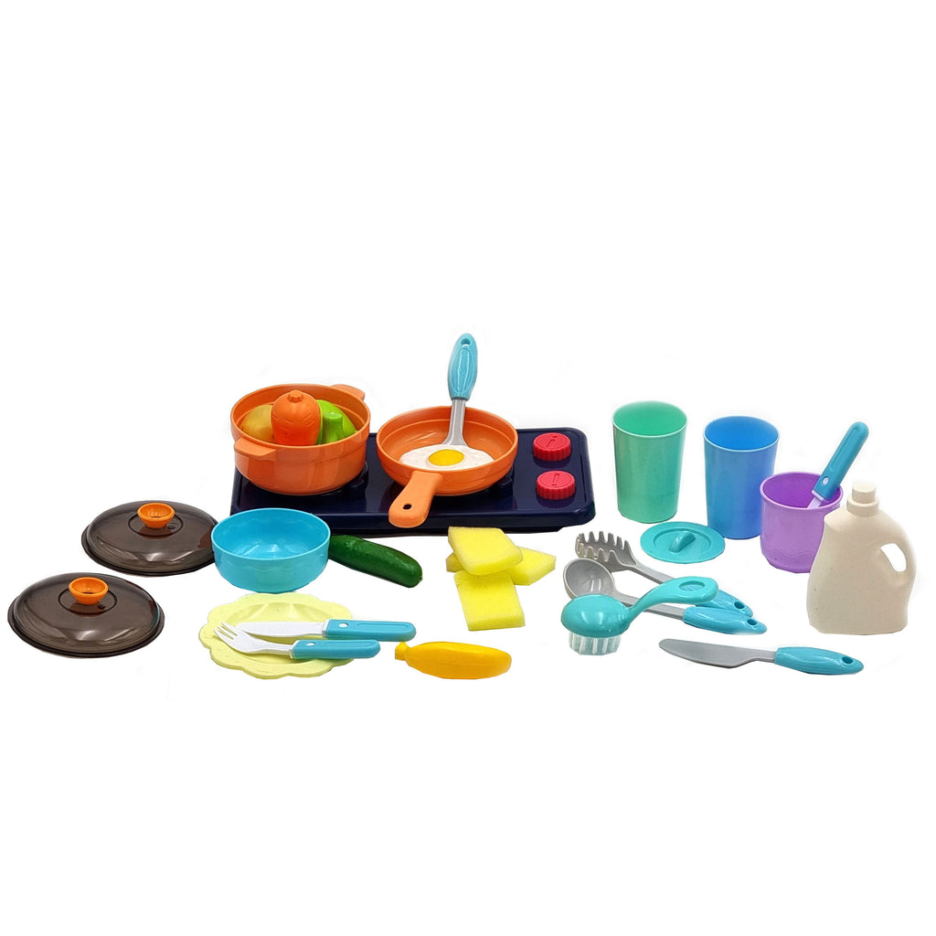 WOOPIE 2-in-1 Rožinė Žaislinė Kriauklė su Virtuvėle Vaikams 3+