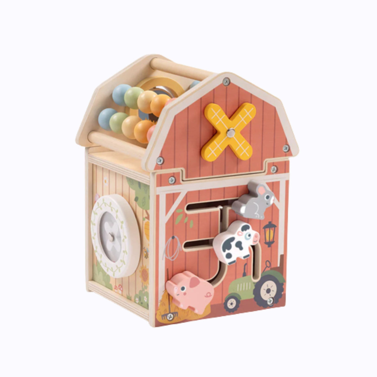 TOOKY TOY Medinė Ferma – Montessori Rūšiuoklis su Skaičiuokle