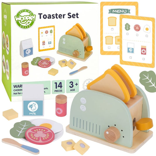 WOOPIE GREEN Medinis skrudintuvas Pusryčių rinkinys su 14 priedų – pagrindinis vaizdas