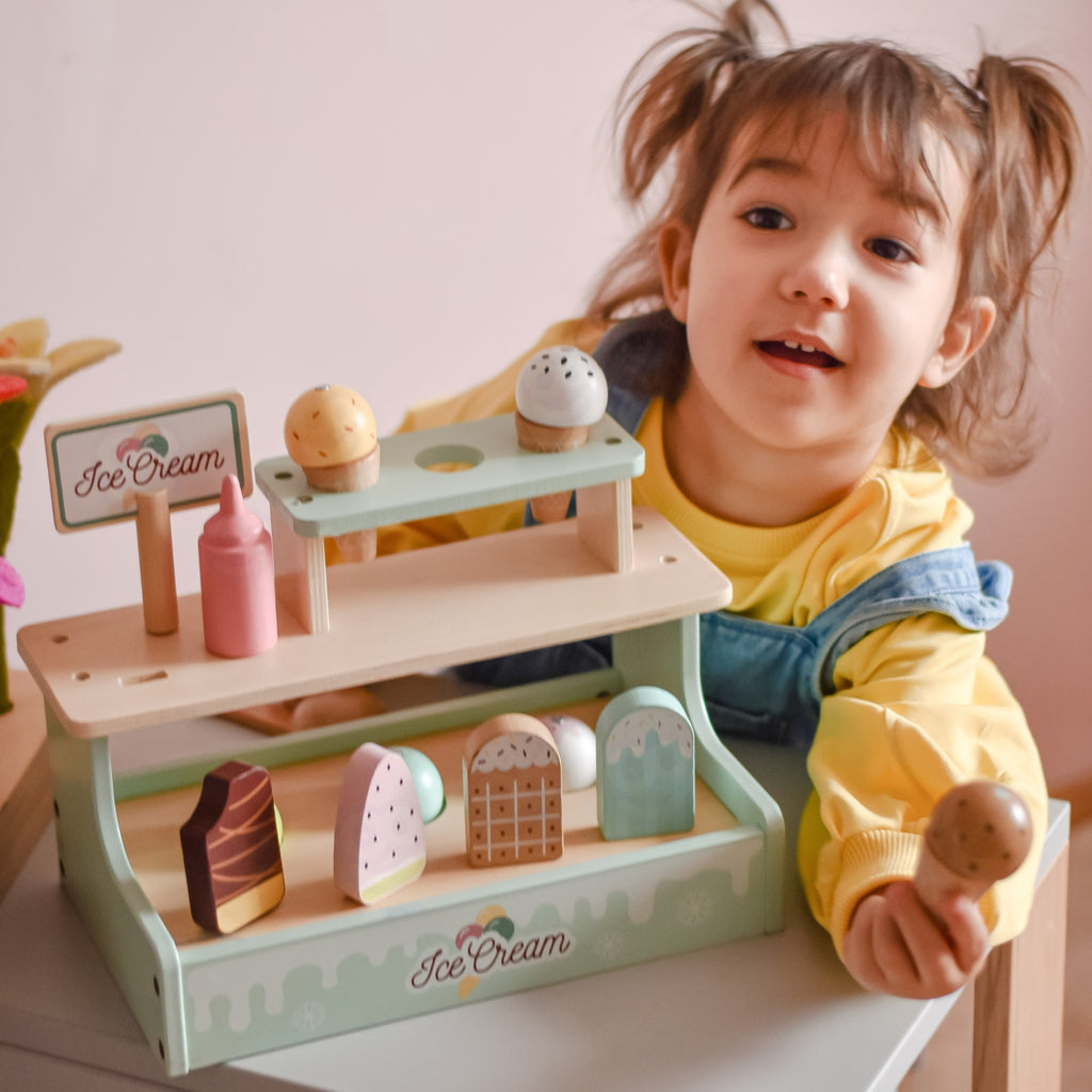 WOOPIE GREEN Medinis Ledainės Rinkinys su Stotele, 16 dalių