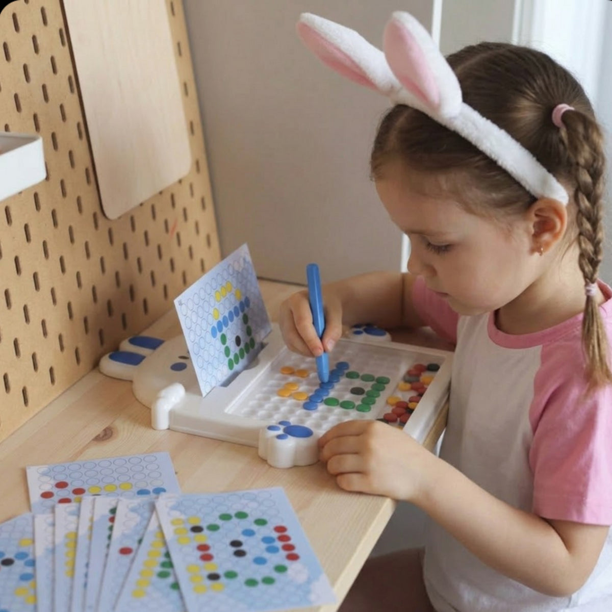 WOOPIE MagPad Magnetinė Lenta Triušis Montessori vaikams